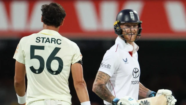 England's Ben Stokes reacts