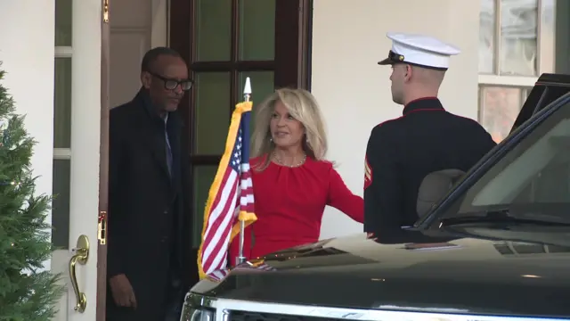 Paula Kagame leaves the White House