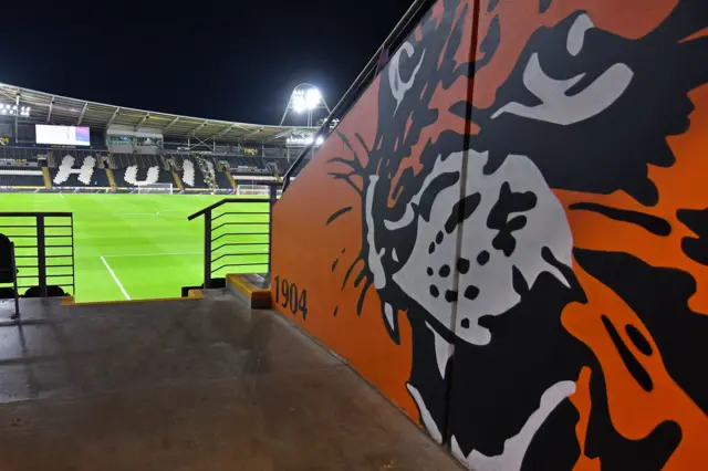 A general view of the pitch at MKM Stadium
