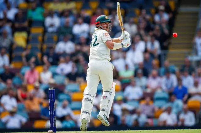 Australia's Travis Head bats during day two of the second Test