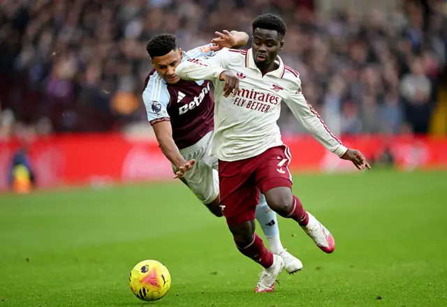 Bukayo Saka and Ollie Watkins