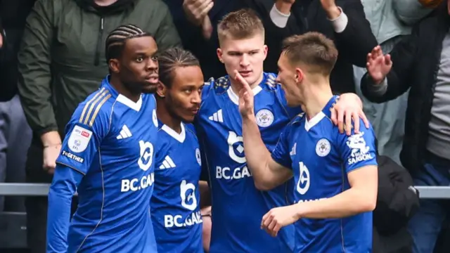 Leicester celebrate