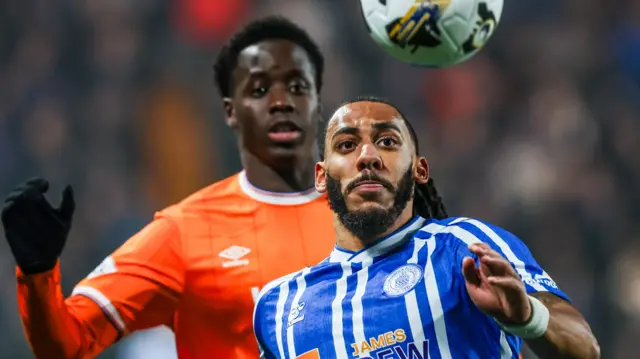 Rangers' Djeidi Gassama and Kilmarnock's Dominic Thompson