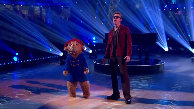 Paddington Bear and Tom Fletcher on Strictly