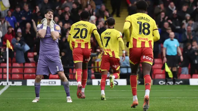 Tom Ince scored Watford's third goal