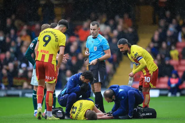 Watford midfielder Giorgi Chakvetadze is injured