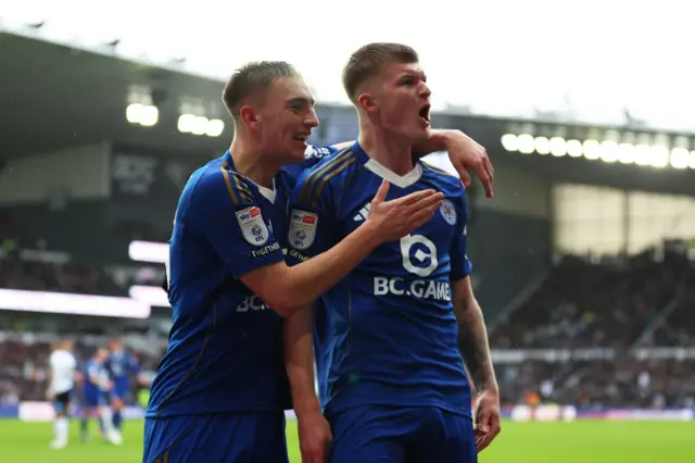 Leicester celebrate