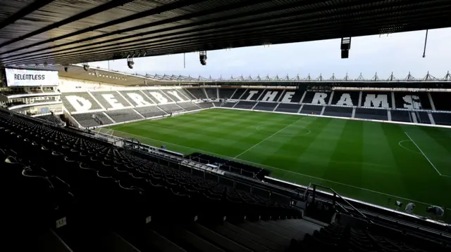 Pride Park ahead of kick-off