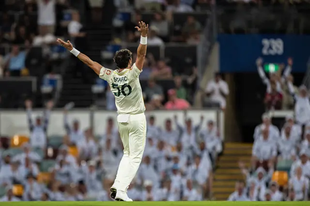 Mitch Starc of Australia appeals