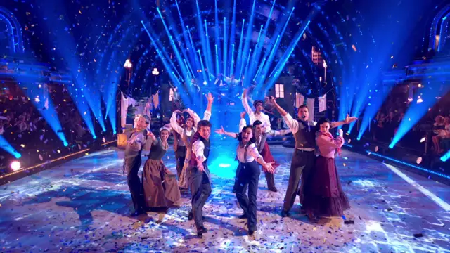 Strictly dancers on stage