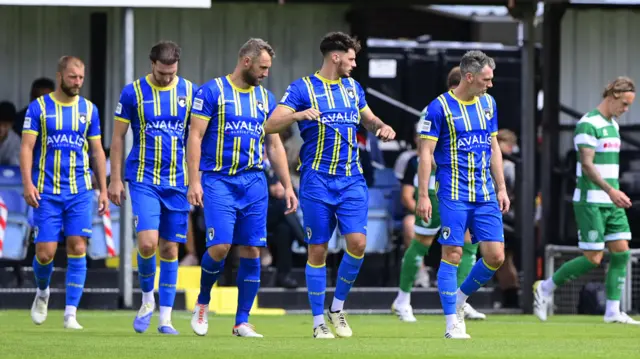 A photo of Weston-super-Mare players in August