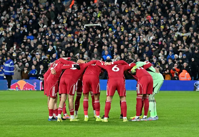 Liverpool huddle
