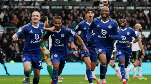 Leicester celebrate