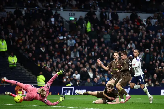 Xavi Simons scoring a goal