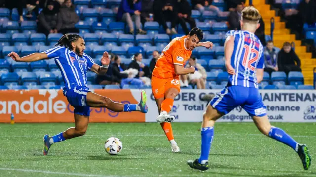 Bojan Miovski scores for Rangers against Kilmarnock