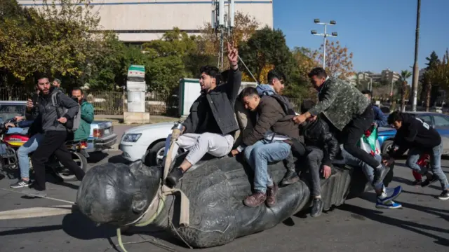 Among the scenes of jubilation in December 2024, students in Syria toppled a statue of the late president Hafez al-Assad, father of Bashar al-Assad