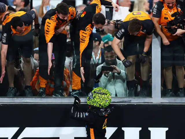 McLaren congratulate Lando Norris