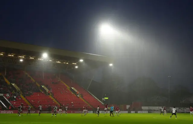 Rain at the Gateshead International Stadium