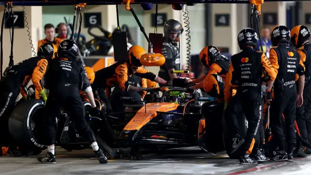 Lando Norris pitstop