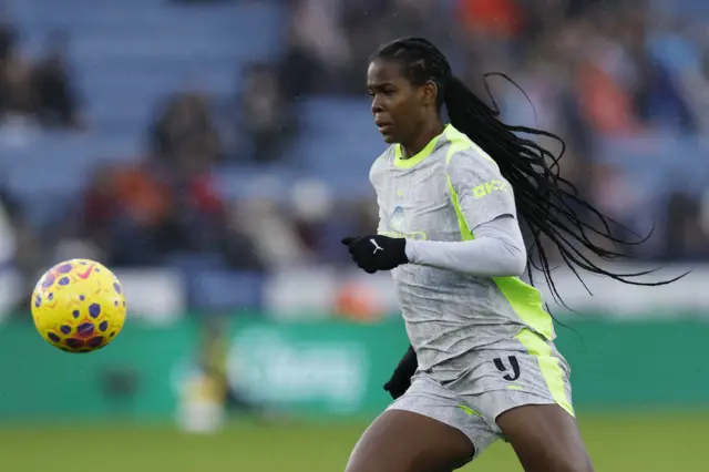 Manchester City's Khadija Shaw in action