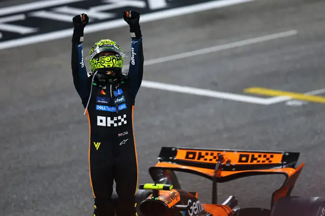 Lando Norris at the Abu Dhabi Grand Prix