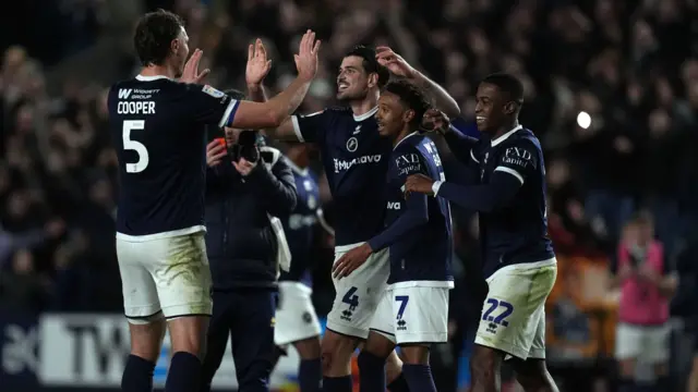 Millwall players celebrate