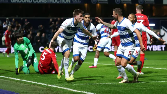 QPR celebrate a goal