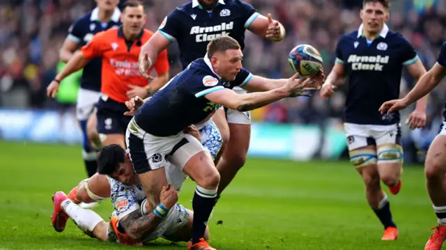 Finn Russell knock on