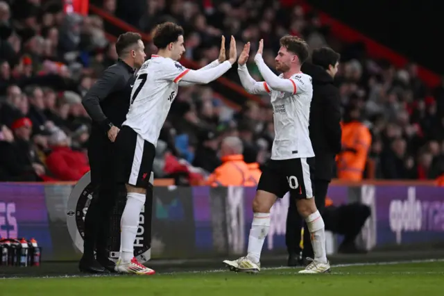 Jones comes on for Mac Allister