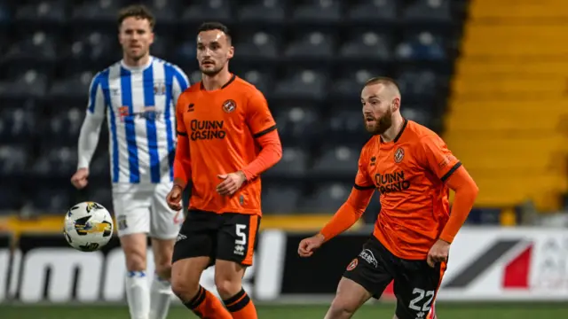 Kilmarnock and Dundee United players