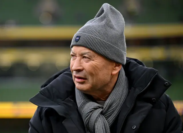 Former England head coach Eddie Jones at Aviva Stadium