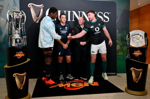 Ireland and England coin toss