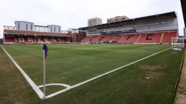 A general view of Leyton Orient's Gaughan Group Stadium