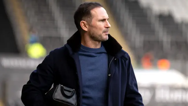 Frank Lampard arrives at the Swansea.com Stadium