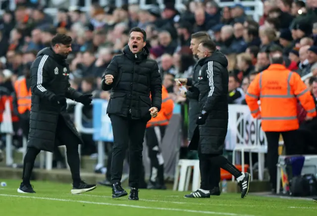 Marco Silva celebrates