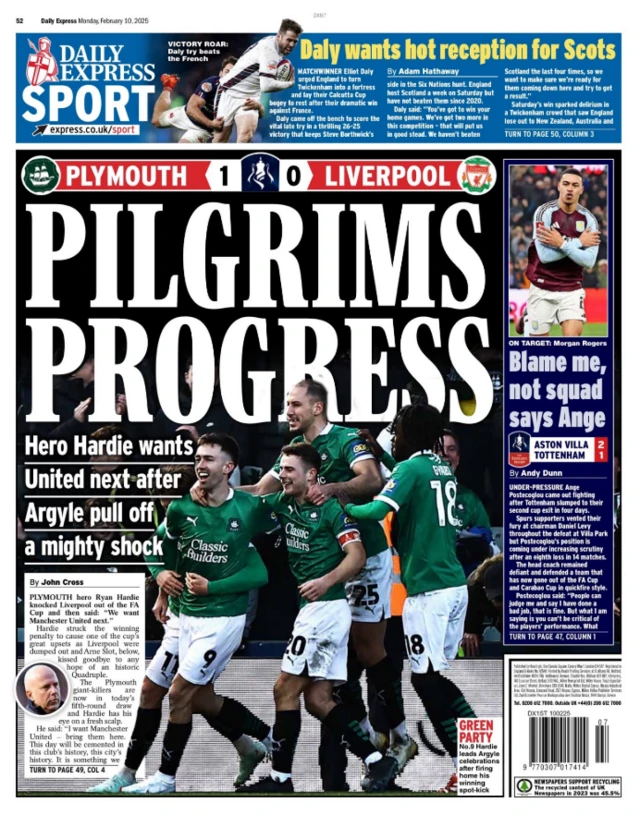 Express back page