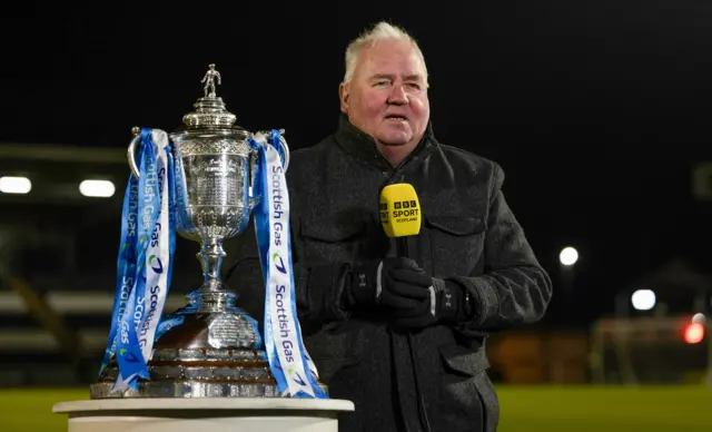 Scottish Cup next to Brian McLauchlin