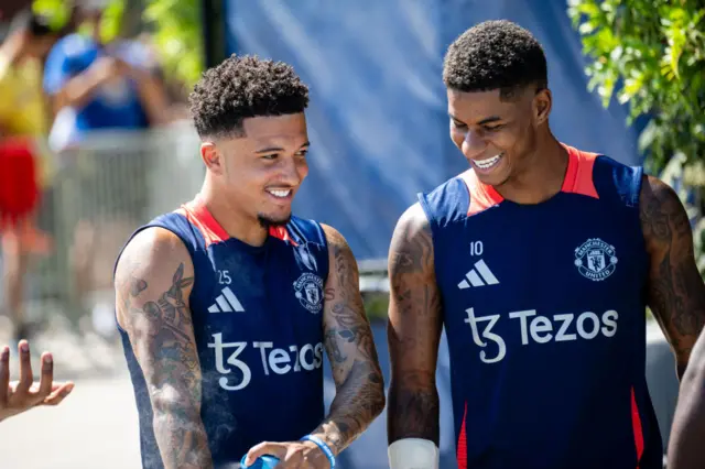 Jadon Sancho and Marcus Rashford