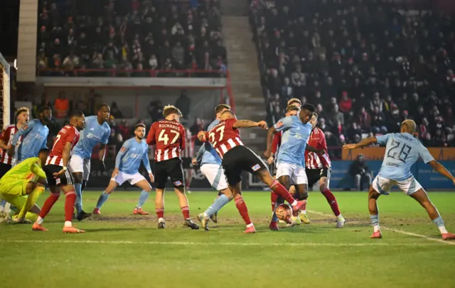 Exeter score against Nottingham Forest