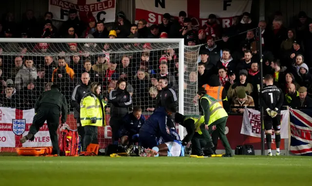 Taiwo Awoniyi receives treatment