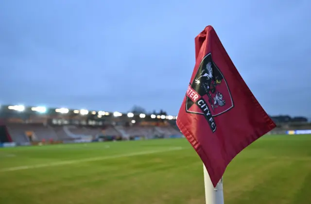 Exeter flag at St James Park.