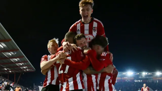 Exeter celebrate