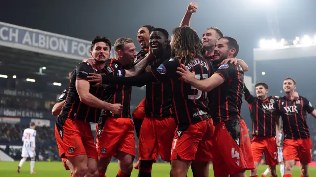 Blackburn celebrate scoring