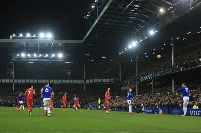 Everton v Liverpool general view