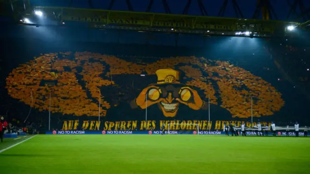 Borrusia Dortmund tifo, Chmapions League quarter-final 2013 v Malaga