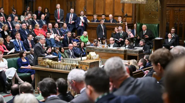 Keir Starmer speaks during the Prime Minister's Questions