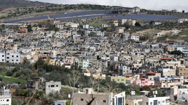 The Al Faraa refugee camp during an ongoing Israeli military operation near the West Bank city of Tubas, 07 February 2025