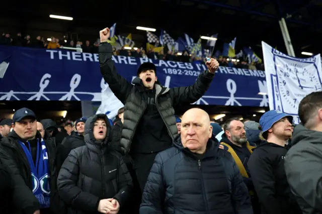 Fans at Goodison Park