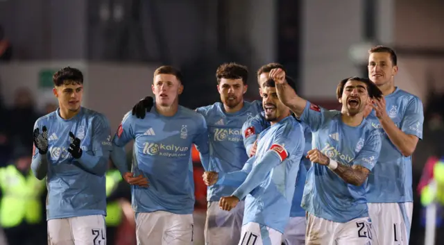 Nottingham Forest celebrate