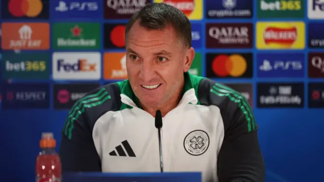 Brendan Rodgers in his pre-match news conference